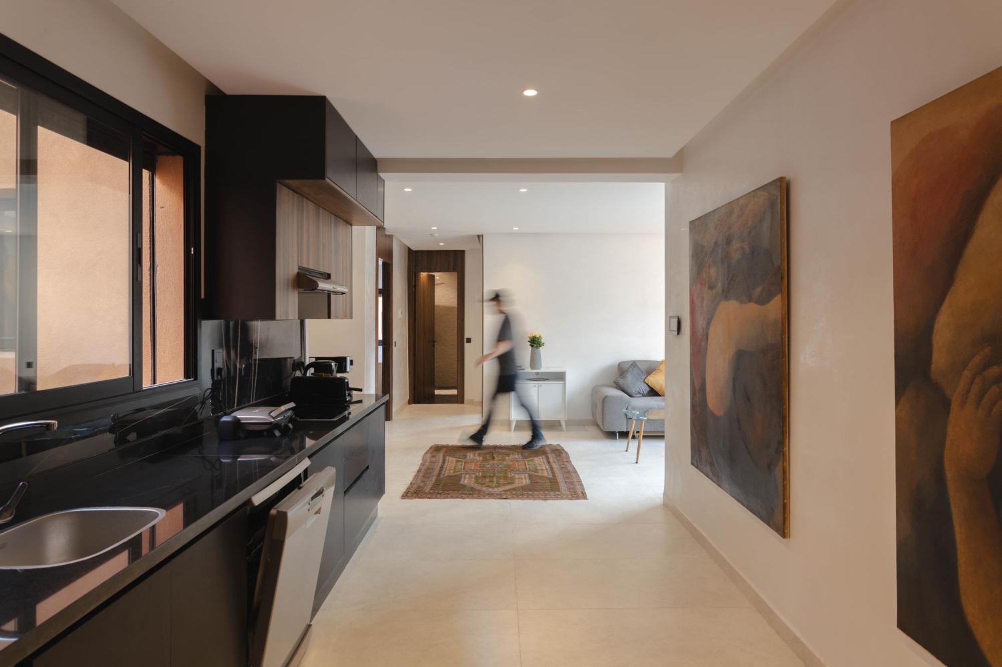 Appartement Uniquement Familial 2 Chambres Spacieux Cosy, Calme มาร์ราเกช ภายนอก รูปภาพ